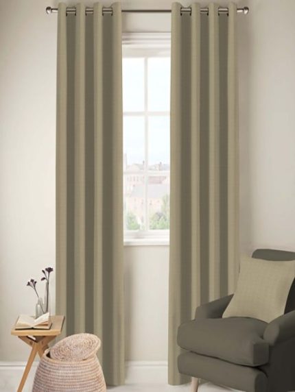 Santiago - Drift Wood Textured Eyelet Curtain