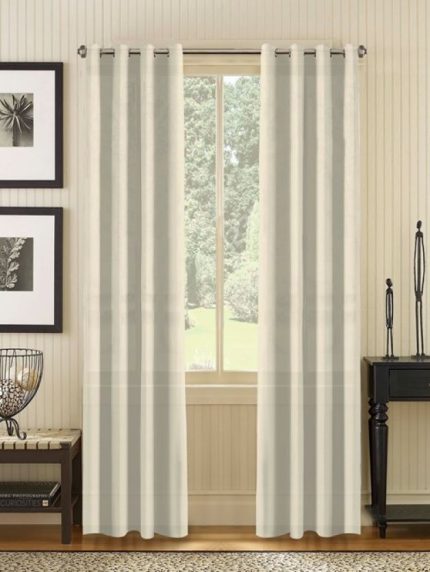 Monza - Alabaster Sheer Eyelet Curtain
